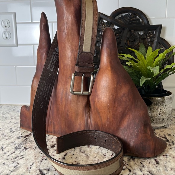 Columbia Brown and Tan Men's Belt - Picture 3 of 9